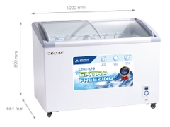 Tủ đông Hòa Phát 1 ngăn 2 cánh HSF AD6280.C1 280 lít