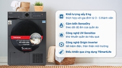 Máy sấy bơm nhiệt Toshiba 8 kg TD-T21B90HWV(MG)