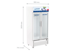 Tủ mát 2 cánh Hòa Phát Inverter 723 lít HSR D8723