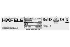 Máy Rửa Chén HDW-F60C Hafele 533.23.200