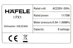 Máy rửa chén mini Hafele HDW-T50B (539.20.600)