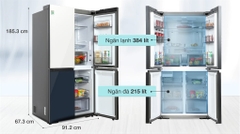 Tủ lạnh Samsung Inverter 599 lít Multi Door Bespoke RF60A91R177/SV
