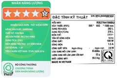 Tủ lạnh Samsung Inverter 276 lít RB27N4190BU/SV