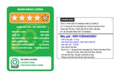 Máy giặt Samsung Inverter 11 kg WW11BB944DGBSV
