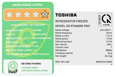 Tủ lạnh Toshiba Inverter 338 lít GR-RT468WE-PMV(58)-MM