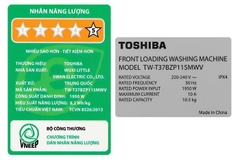 Máy giặt Toshiba Inverter 10.5 kg TW-T37BZP115MWV