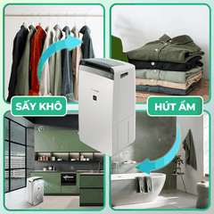 Máy lọc không khí và hút ẩm Sharp DW-J20FV-W