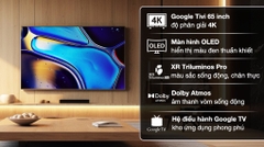 Google Tivi OLED Sony AI 4K 65 inch K-65XR80