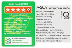 Máy giặt Aqua Inverter 10 kg AQD-DDW1000J BK