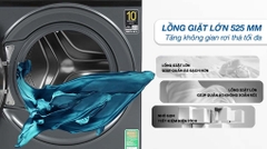 Máy giặt Aqua Inverter 8.5 kg AQD-A852J.BK