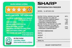 Tủ lạnh Sharp Inverter 323 lít SJ-BF330V-DG
