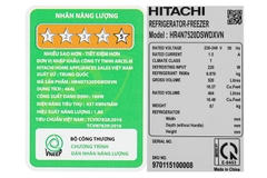Tủ lạnh Hitachi Inverter 464 lít Multi Door HR4N7520DSWDXVN