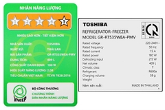 Tủ lạnh Toshiba Inverter 409 lít GR-RT535WEA-PMV(06)-MG