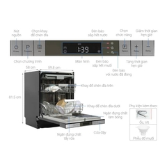 Máy rửa chén bán âm Hafele HDW-SI60AB (538.21.320)