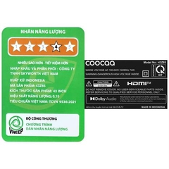 Google Tivi Coocaa FHD 43 inch 43Z85