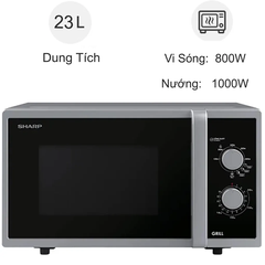 Lò vi sóng có nướng 23L Sharp R-G322VN-S