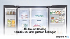 Tủ lạnh Samsung Inverter 655 lít Side By Side RS70F65Q3TSV