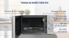 Lò vi sóng Sharp R-211TV-SL 21 lít