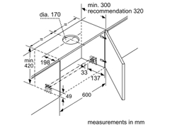 Máy hút mùi âm tủ Bosch DFS097A51B Serie 4 (90cm)