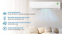 Máy lạnh Panasonic Inverter 2.5 HP CU/CS-PU24AKH-8
