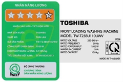 Máy giặt Toshiba Inverter 10 kg TW-T23BU110UWV