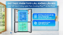 Tủ lạnh Samsung Inverter 488 lít Multi Door RF48A4010B4/SV