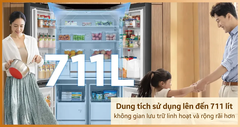 Tủ lạnh Toshiba Inverter 711 lít Multi Door GR-RF900WI-PMV(06)-MG