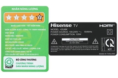 Google Tivi ULED Hisense AI 4K 43 inch 43U6K