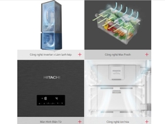 Tủ lạnh Hitachi 396 lít Inverter R-B415EGV1