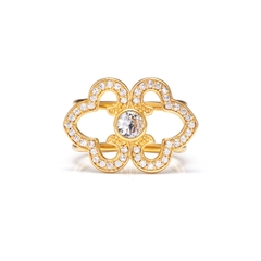 Nhẫn đeo khăn Elegant Bliss - Màu Vàng