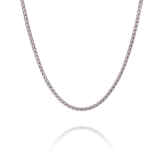 Dây chuyền trơn - màu bạc (Box Chain 2.5mm)