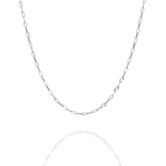 Dây chuyền trơn - Dạng xích 16" - Bạc