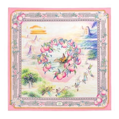 Khăn lụa vuông 91,5 (The Peaches of Immortality)