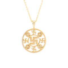 Mặt dây chuyền hình tròn (Wan Pendant 18kt Yellow Gold 17mm)