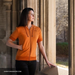 Áo Polo khoá cổ nữ (Women's Mock Neck Polo)
