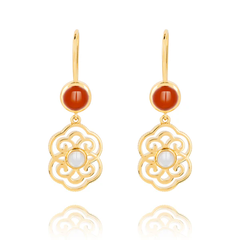 Khuyên tai (Blissful Ruyi Hook Carnelian)