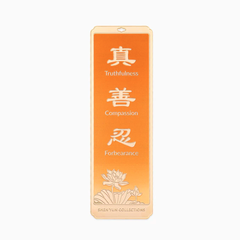 Thẻ đánh dấu trang (Bookmark) - Màu cam (Zhen Shan Ren)