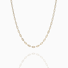 Dây chuyền - Trơn 16 (Paperclip Chain)- Màu vàng