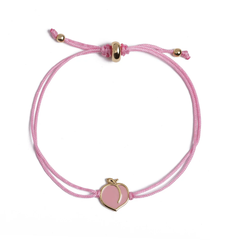 Vòng tay dây nylon - Trái đào hồng (Magical Peach)