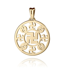 Mặt dây chuyền hình tròn (Wan Pendant 18kt Yellow Gold 25mm)
