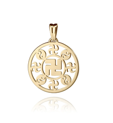 Mặt dây chuyền hình tròn (Wan Pendant 18kt Yellow Gold 22mm)