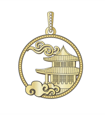 Charm - (Mystical Moon Palace-Gold 23mm)