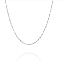 Dây chuyền - Trơn 18 (Singapore Chain)- Màu bạc