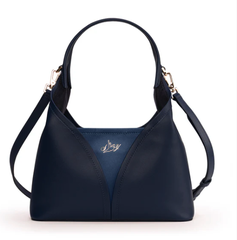 Túi da nữ có quai đeo chéo(Hanfu Crossbody-Navy)