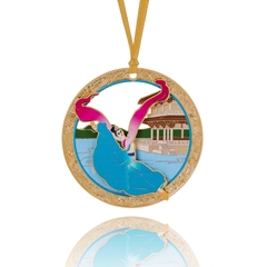 Vật treo trang trí Dải tay áo Hoàng cung nhà Đường - Hình 3D