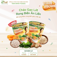 Cháo gạo lứt rong biển ăn liền TÂM MINH ly 45g