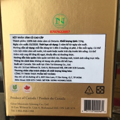 Bột Nhân Sâm củ cao cấp Canada