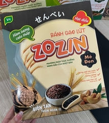 Bánh gạo lứt ZOZIN Việt Hải giòn ngon ăn kiêng - hộp 150g 15 gói