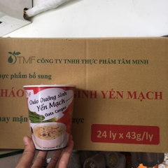 [Thùng 24 ly]Cháo Dưỡng Sinh Yến Mạch Tâm Minh
