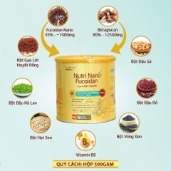 [Mẩu mới 2025]Thực Dưỡng Miễn Dịch Nutri Nano Fucoidan hộp 500g